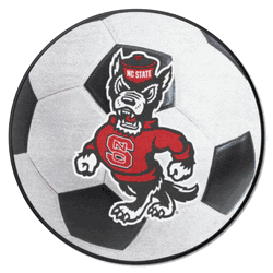 North Carolina State Wolfpack Soccer Ball Rug - 27in. Diameter