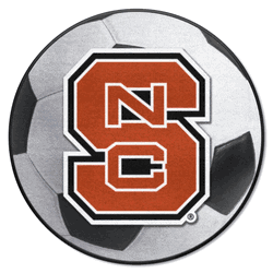 North Carolina State Wolfpack Soccer Ball Rug - 27in. Diameter, NSC Logo