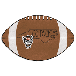 North Carolina State Wolfpack Southern Style Football Rug - 20.5in. x 32.5in.