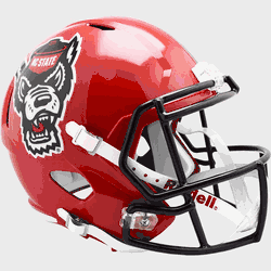 North Carolina State Wolfpack Speed Replica Full Size Football Helmet 2018 Red Tuffy