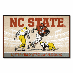 North Carolina State Wolfpack Starter Mat Accent Rug - 19in. x 30in. Ticket Stub Starter Mat