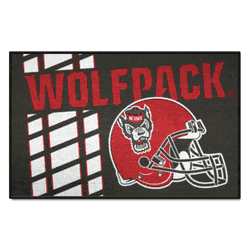 North Carolina State Wolfpack Starter Mat Accent Rug - 19in. x 30in., Uniform Design
