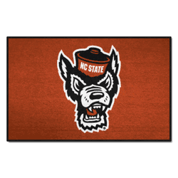 North Carolina State Wolfpack Starter Mat Accent Rug - 19in. x 30in., Wolf Logo