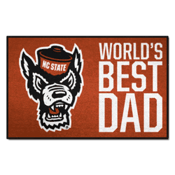 North Carolina State Wolfpack Starter Mat Accent Rug - 19in. x 30in. World's Best Dad Starter Mat