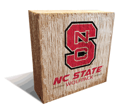North Carolina State Wolfpack Team Logo Block 6X6