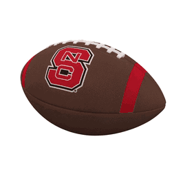 North Carolina State Wolfpack Team Stripe Official-Size Composite Football