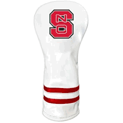 North Carolina State Wolfpack Vintage Fairway Headcover (White)