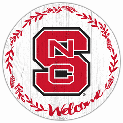 North Carolina State Wolfpack Welcome 12in Circle