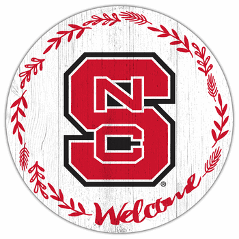 North Carolina State Wolfpack Welcome 12in Circle