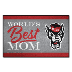 North Carolina State Wolfpack World's Best Mom Starter Mat Accent Rug - 19in. x 30in.