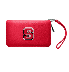 North Carolina State Wolfpack Zip Organizer Wallet Pebble Light Red