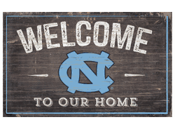 North Carolina Tar Heels 11X19 Welcome to Our Home Sign
