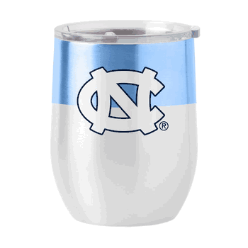 North Carolina Tar Heels 16oz Colorblock Stainless Curved Beverage