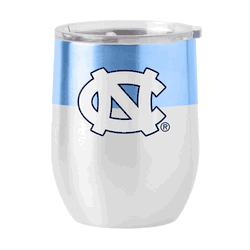 North Carolina Tar Heels 16oz Colorblock Stainless Curved Beverage