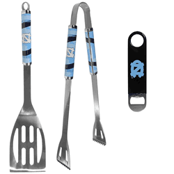 North Carolina Tar Heels 2 pc BBQ Set and Bottle Opener