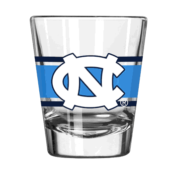 North Carolina Tar Heels 2oz Stripe Shot Glass