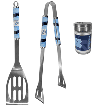 North Carolina Tar Heels 2pc BBQ Set with Season Shaker