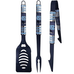 North Carolina Tar Heels 3 pc Color BBQ Tool Set