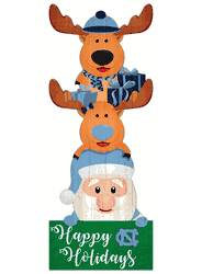 North Carolina Tar Heels 31" Santa Stack Leaner