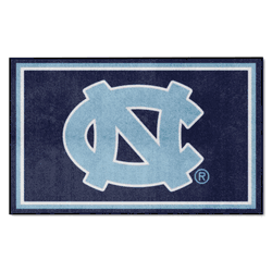North Carolina Tar Heels 4ft. x 6ft. Plush Area Rug, Navy Blue