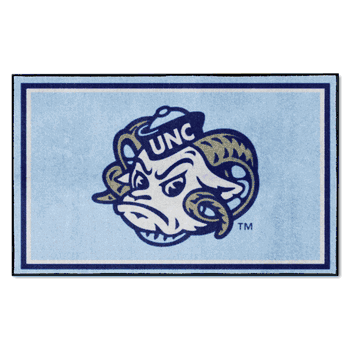 North Carolina Tar Heels 4ft. x 6ft. Plush Area Rug, Ram