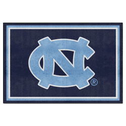 North Carolina Tar Heels 5ft. x 8 ft. Plush Area Rug, Navy Blue