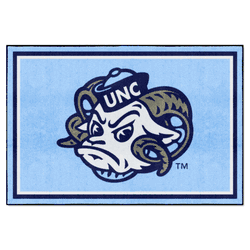 North Carolina Tar Heels 5ft. x 8 ft. Plush Area Rug, Ram