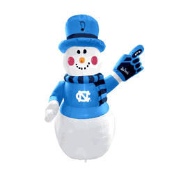 North Carolina Tar Heels Snowman Inflatable
