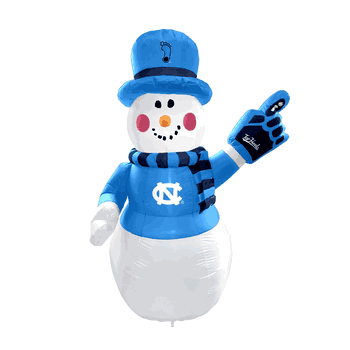 North Carolina Tar Heels Snowman Inflatable