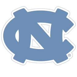 North Carolina Tar Heels 8 inch Logo Magnets