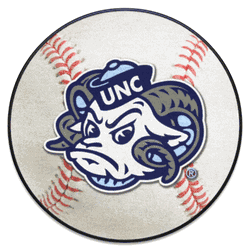 North Carolina Tar Heels Baseball Rug - 27in. Diameter, Ram