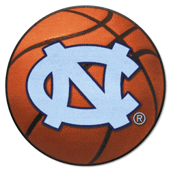 North Carolina Tar Heels Basketball Rug - 27in. Diameter