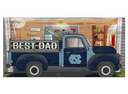 North Carolina Tar Heels Best Dad Truck 6x12 Sign