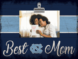 North Carolina Tar Heels Best Mom with Stripe Clip Frame