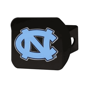 North Carolina Tar Heels Black Metal Hitch Cover - 3D Color Emblem