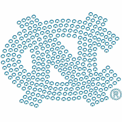 North Carolina Tar Heels Bling Decal