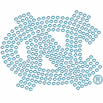 North Carolina Tar Heels Bling Decal