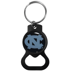 North Carolina Tar Heels Bottle Opener Key Chain, Black