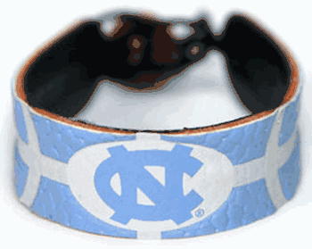 North Carolina Tar Heels Bracelet Team Color Basketball CO