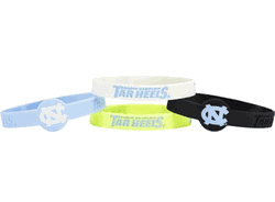 North Carolina Tar Heels Bracelets - 4 Pack Silicone
