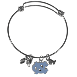 North Carolina Tar Heels Charm Bangle Bracelet