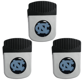 North Carolina Tar Heels Chip Clip Magnet with Bottle Opener, 3pk