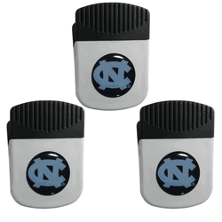 North Carolina Tar Heels Chip Clip Magnet with Bottle Opener, 3pk