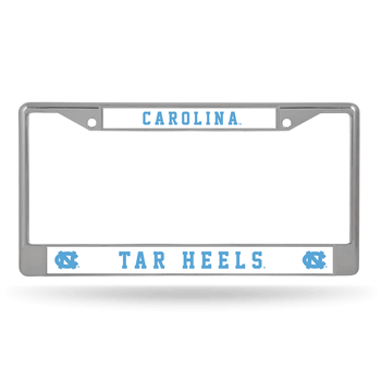 North Carolina Tar Heels Standard Chrome Frame with Plastic Inserts 12