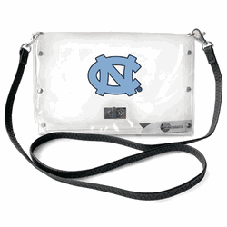 North Carolina Tar Heels Clear Envelope Purse STRAP