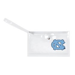 North Carolina Tar Heels Clear Ticket Wristlet