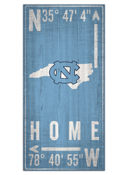 North Carolina Tar Heels Coordinate 6x12 Sign