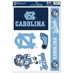 North Carolina Tar Heels Decal 11x17 Multi Use