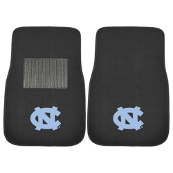North Carolina Tar Heels Embroidered Car Mat Set - 2 Pieces