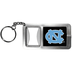 North Carolina Tar Heels Flashlight Key Chain with Bottle Opener
